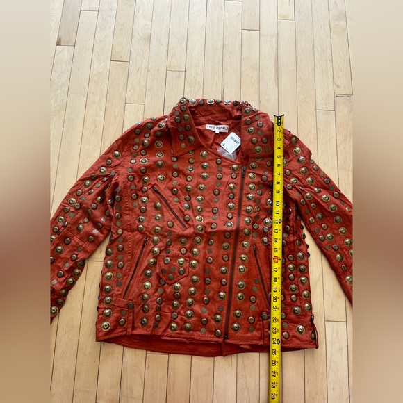 Free People Chelsea Coin Jacket in Bronze - Picture 4 of 12